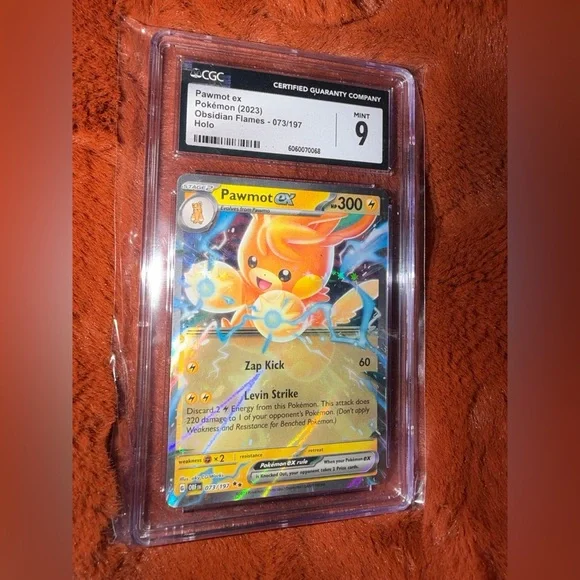 Pokemon CGC 9 Pawmot EX Holo (2023) from Obsidian Flames 073/197 - Picture 3 of 8